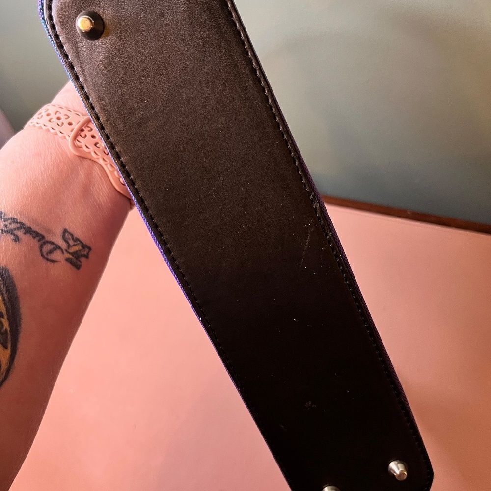 Vintage Kate Spade New York Shoulder Purse Bag Multiple Fall Color Striped Great - Picture 3 of 16